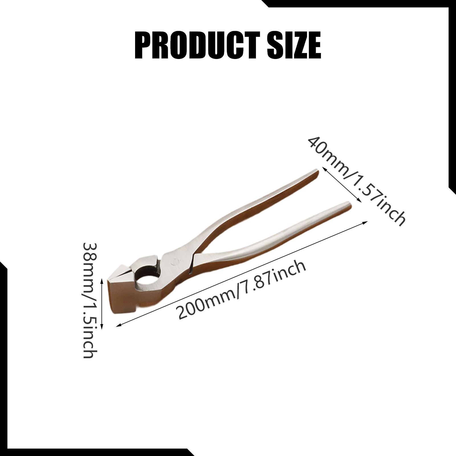 Leatherwork Hand Press - Adjustment Press Flatten Pliers Chrome Steel