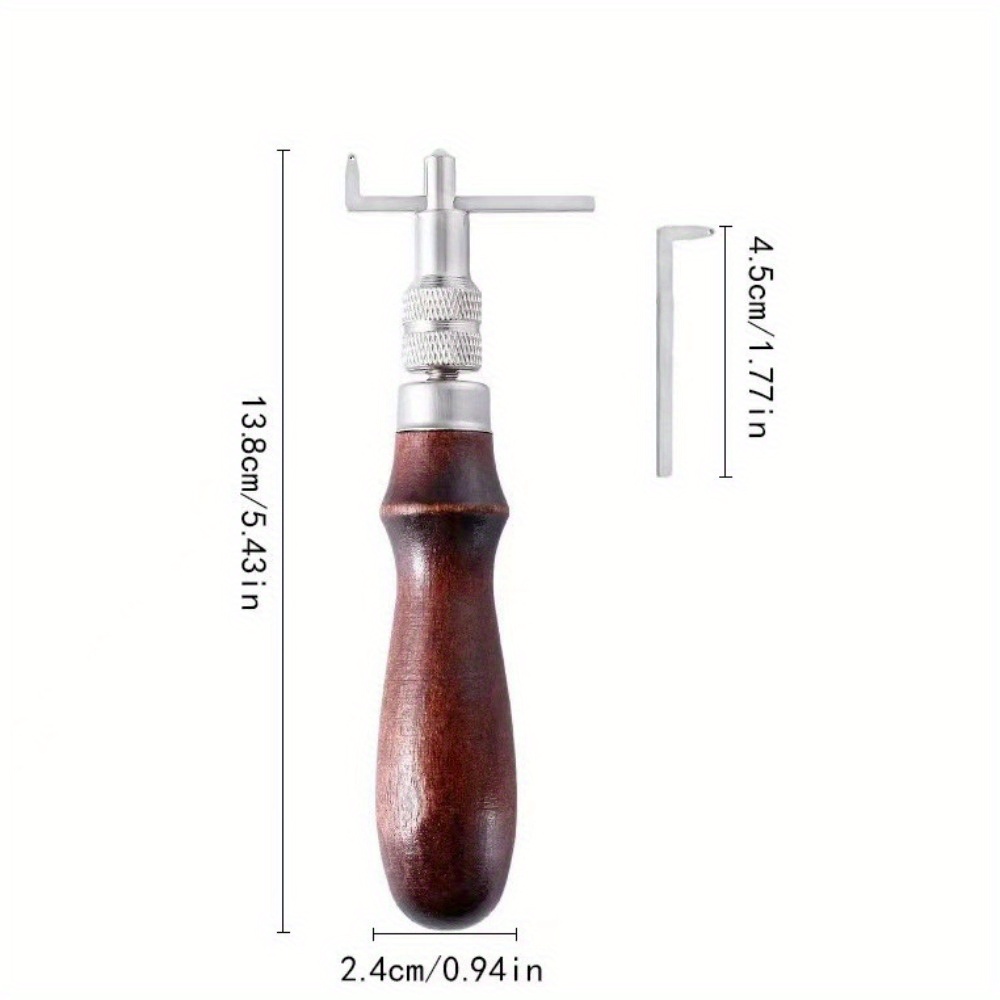 1PC Adjustable Leather Edge St - Groover Stitching Tool recension och pris