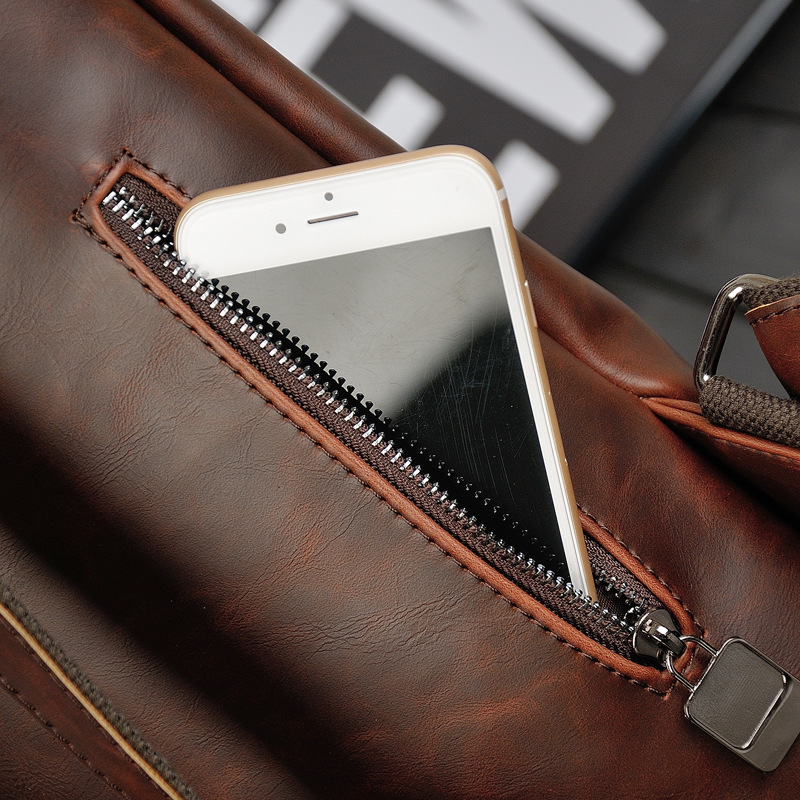 Men Vintage Leather Backpack 1 - Leather Work Rucksack Mens recension och pris