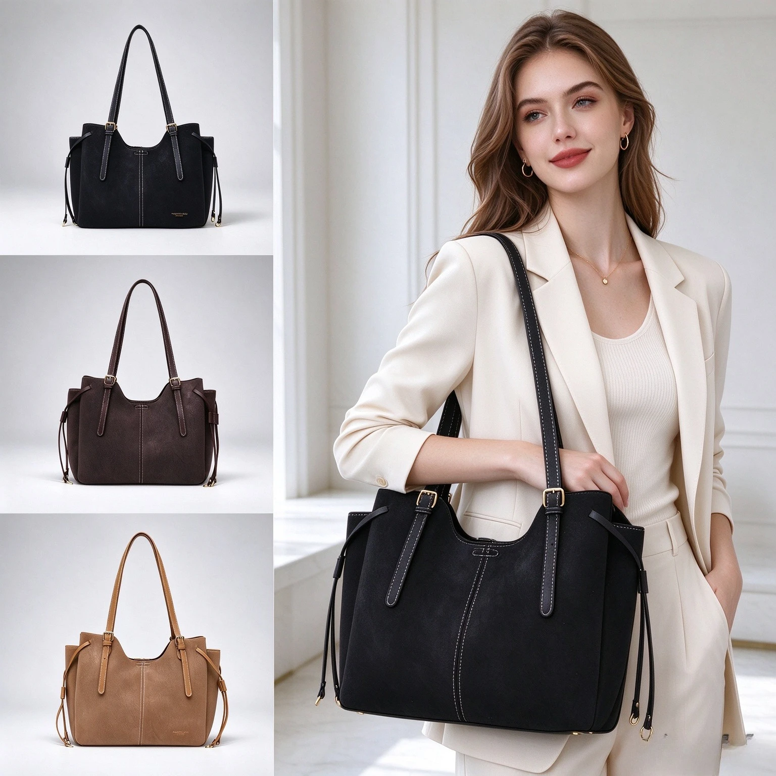 Luxury Women Tassel Tote Bag D - Leatherwork Designs recension och pris