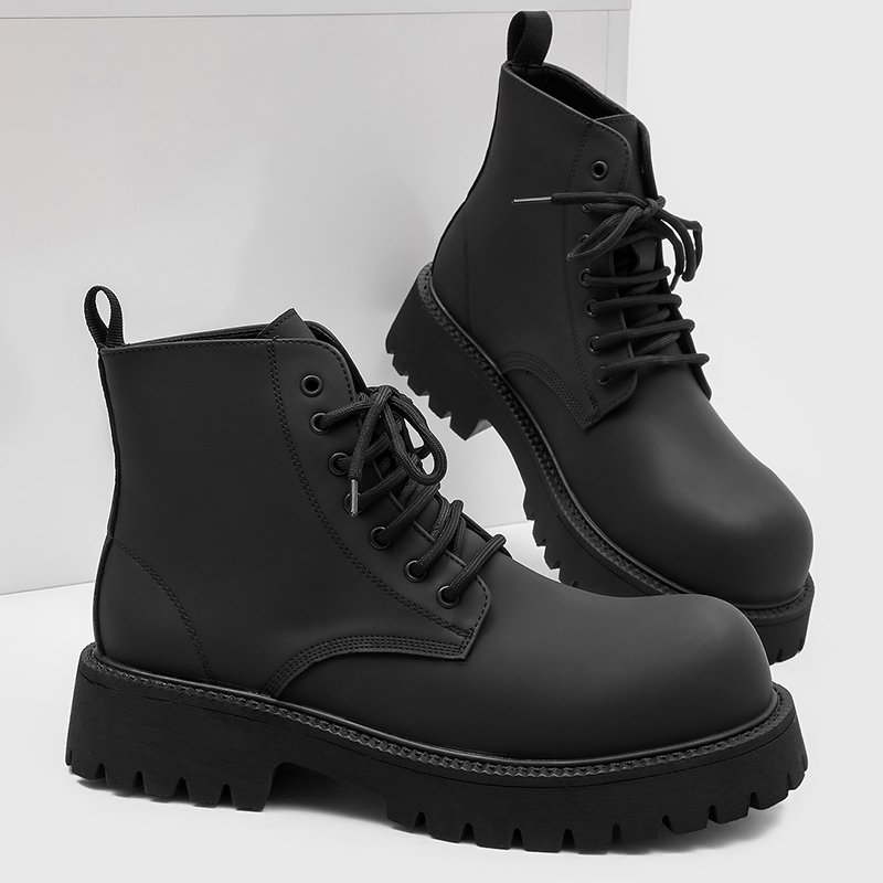 Size 38-46 Men Black High-top  - Leatherwork Designs recension och pris